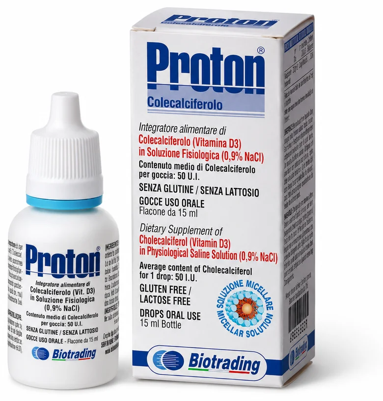 Proton® gocce — витамин D3 (флакон 15 мл)